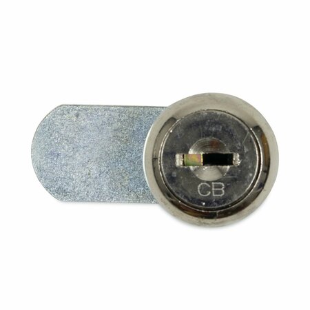 HOSPECO Dual Channel Vendor Coin Box Lock, Metal, 1.5 x 0.63 x 0.94, Silver CBL